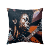 Virtuoso Of The Fretboard Outdoor Pillow - Beyond T-shirts